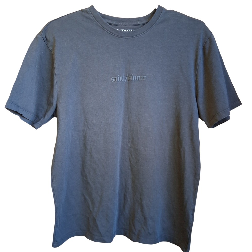 Vox Populi For The People Saint/Sinner SS Tee Medium Gray EUC